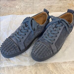 Christian louboutin spikes orlato flat veau